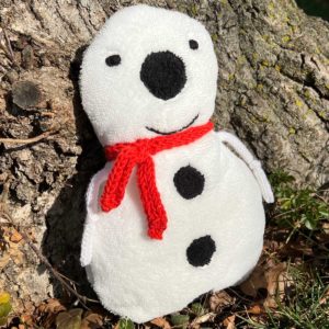 Freez le doudou bonhomme de neige – Echarpe rouge