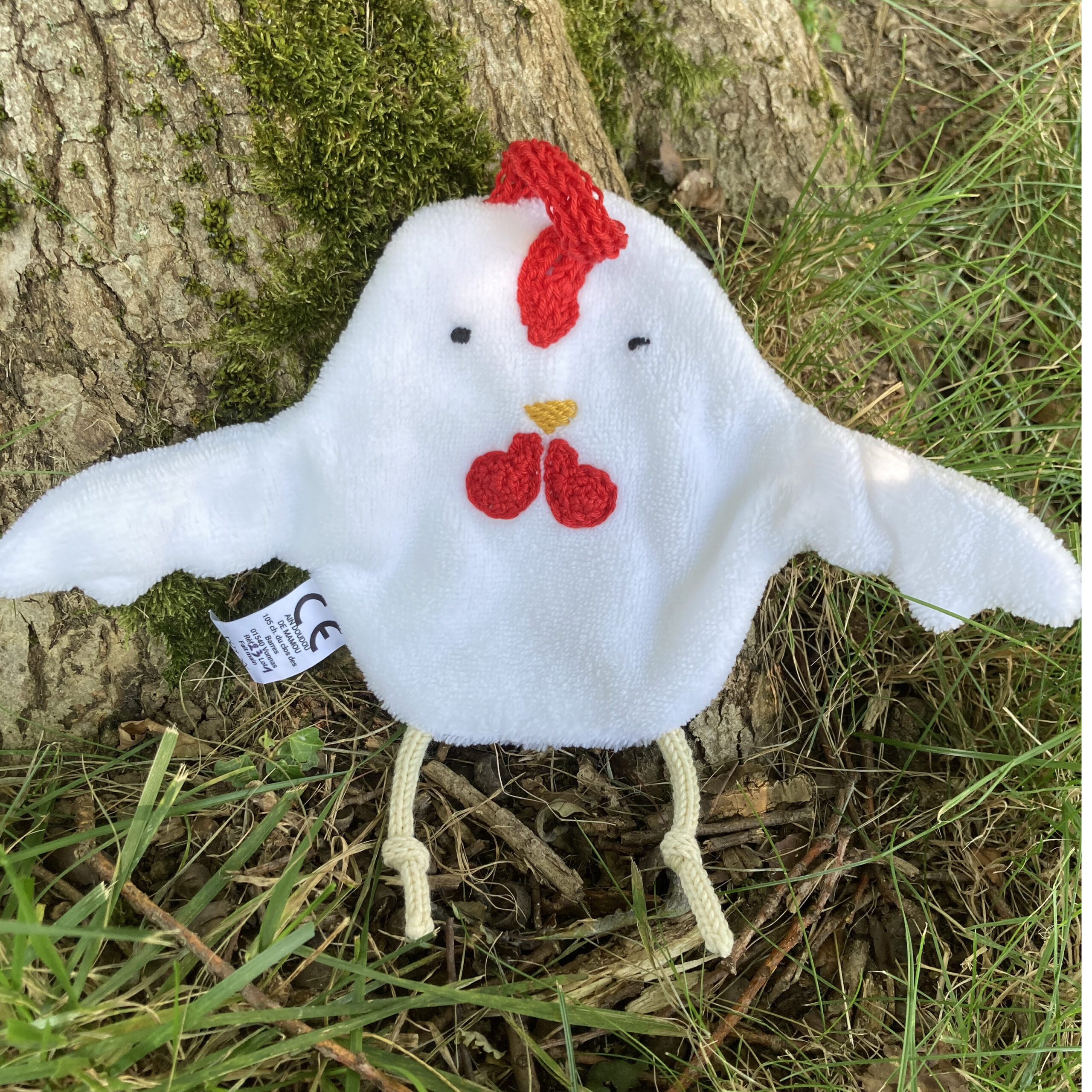 Georges, le doudou poulet bressan